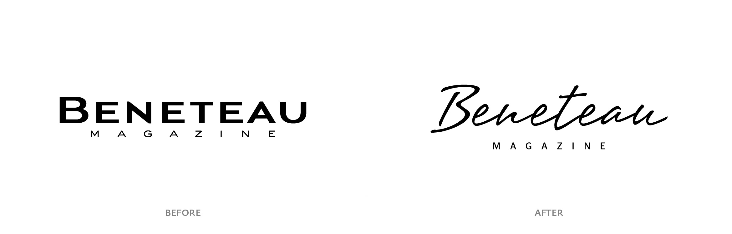 Logo before after