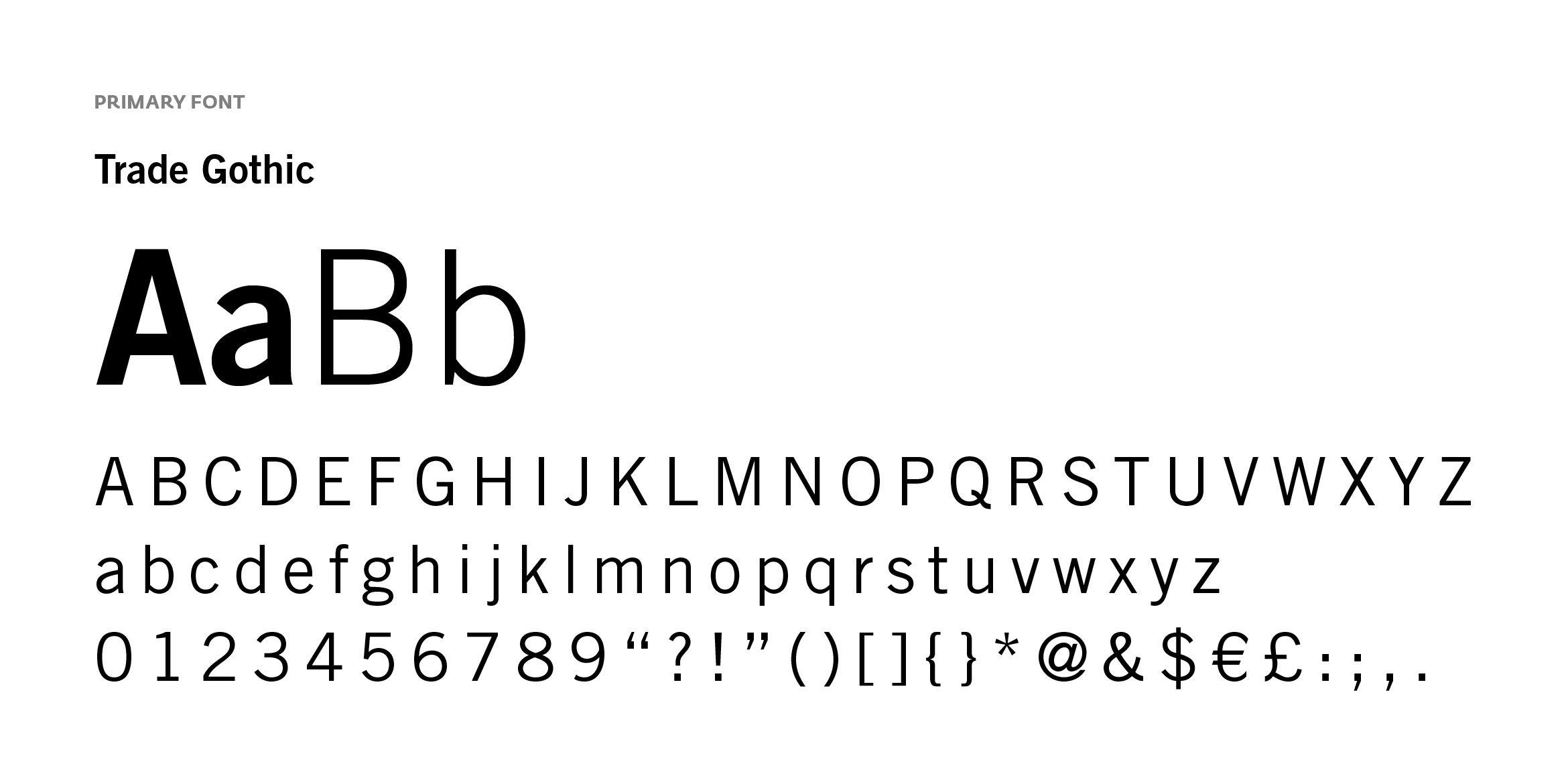Primary font